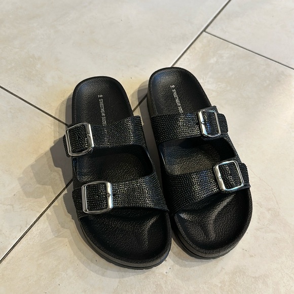 Black Sparkly Slippers - Picture 1 of 1